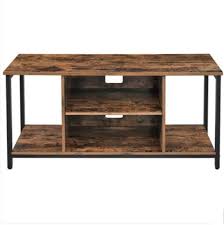 The console table is engineered out of solid steel rods and tempered glass tops. Modern Industrial Wood Tv Console Table With Storage China Tv Console Table Made In China Com