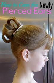 How To Care For Newly Pierced Ears Ear Piercings Kids Ear Piercing Ear Piercing Care