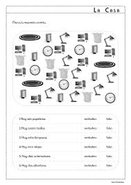 House Objects In Spanish La Casa Worksheets Worksheets History Worksheets Facebook Profile Template