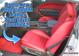 These are custom printed by our company hurry and get yours before we sell out! 2005 2009 Ford Mustang V8 Leather Seat Driver Bottom Perforated Tan Richmond Auto Upholstery