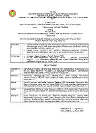 Pengangkatan pengurus himpunan mahasiswa jurusan budidaya pertanian Sk Keputusan Keputusan Konpercab Rtf