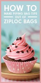 How To Make Piping Bag Tips Out Of Ziploc Bags Diy Frosting Bag Homemade Frosting Cake Decorating Frosting