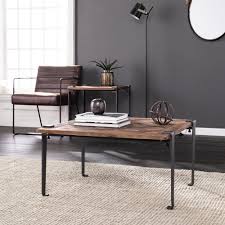 This striking wooden coffee table exudes a rugged charm that will make it a distinctive addition to your living room or bedroom. Carbon Loftcarbon Loft Thurman Square Reclaimed Wood Coffee Table Reclaimed Wood Brown Black Dailymail