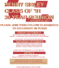 Henry Sibley High School Class Of 1991, West St Paul, MN