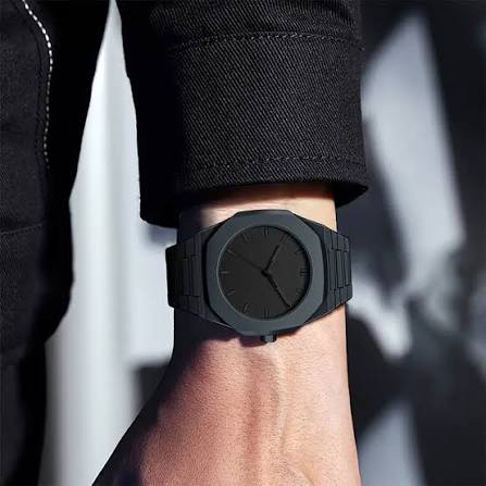 1 reloj minimalista moderno esfera negra mate correa - Temu Ecuador