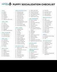 Download a copy of this puppy socialization checklist at www. Puppy Socialization Checklist Petco