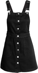 H M Denim Bib Overall Dress Black Ladies Denim Dungaree Dress Dungaree Dress Overall Dress