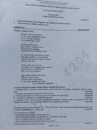 Maybe you would like to learn more about one of these? Subiecte Evaluare NaÈ›ionalÄƒ 2016 La Limba RomanÄƒ Pentru Elevii De Clasa A Viii A Ziarul Unirea