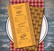 On The Table Menu Vector Ai Vector Free Menu Menu Design