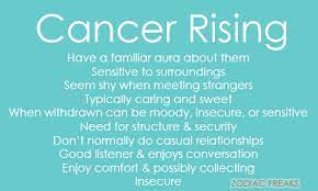These interpretations are from the karmic insight report, and are written from an esoteric viewpoint. Zodiac Freaks Traits Of Cancer Rising Ascendent Note This Is