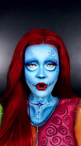 JACK & SALLY MAKEUP 💀🧵 Which one is your favourite? 🩵 #makeuplook  #transformation #tnbc #cosplay #fyp