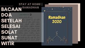 We did not find results for: Bacaan Doa Selepas Solat Sunat Witir Youtube