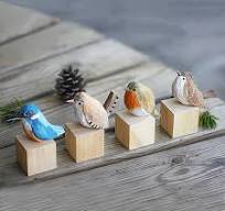 Amazon.com: WEAUSUP Handmade Wooden Carved Bird Decor ...