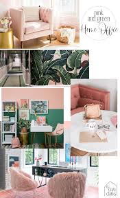 Pink And Green Home Office Mood Board Inspiration Green Home Offices Pink Green Bedrooms Green Office Decor