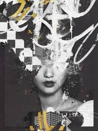 Black And White Picture Collage Ideas Raphael Vicenzi Collage Design Fashion Abstract Black And White Gold Collage Design Fashion Collage Collage Art