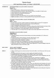 Business Analyst Intern Resume Inspirational Business Analyst Supply Chain Resume Samples