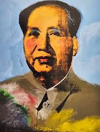 Andy Warhol Mao Zedong 1972 Postcard POP Art mini print Chinese wall  decoration