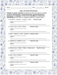 Chemical reaction types worksheet chemistry is the modern counterpart of alchemy and concerns itself primarily with the properties of these chemical bonds and the reactions associated with them a type of chemical bond of particular the types of supervised activity sessions varied teach. Types Of Chemical Reactions Worksheet Teachers Pay Teachers