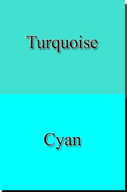 Difference Between Colors Turquoise And Cyan Cyan Colour Color Meanings Cyan