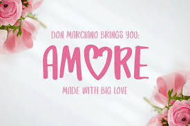 Amore Font Strong Lovable Free Script Fonts Free Fonts Download Best Free Fonts