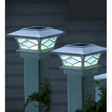 Solar Powered Fence Post Cap Pack Solar Post Lights Solar Post Caps Deck Post Lights