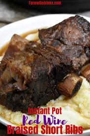 Instant Pot Red Wine Braised Short Ribs Create A Tender Juicy Beef Short Rib Recipe In Under Two Rib Recipes Beef Short Rib Recipes Braised Short Ribs Recipe