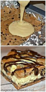 Chocolate Chip Cookie Bars Stuffed With Cheesecake Goodbye Diet Desserts Chocolate Chip Bars Chocolate Chip Cookies