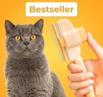 Zen Brush 2-Pack Self-Cleaning Pet Grooming Brush - For Dogs & Cats,  Stainless Steel Teeth, One-Button Fur Release, All Coat Types