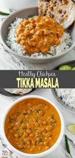 Restaurant Style Healthy Chickpea Tikka Masala Vegetarian Tikka Masala Recipe Tikka Masala Vegetarian Tasty Vegetarian Recipes Masala Recipe