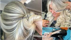 تحويل الشعر الغامق الى اشقر رمادي ثلجي فاتح youtube hair hair styles hair wrap