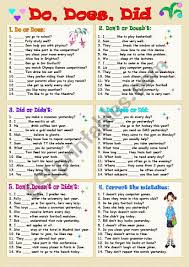 Used To Would Be Used To Get Used To Exercises Pdf Six Different Exercises With Do Does Did Which Can Be Used For Training Or Test Key I Learn English Grammar Teaching English Grammar English Language Teaching