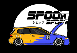 Honda difahamkan akan melancarkan kereta elektrik pertama yang dilengkapi dengan pek bateri catl di china pada tahun 2022. Civic With Spoon Livery Honda Civic Vtec Civic Eg Jdm Wallpaper