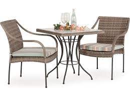 $6.00 coupon applied at checkout. Palm Springs Rattan Augusta Wicker Bistro Set Psaugstadinset3