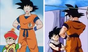 7 Years On And Still Holding Goku S Pants Goku And Gohan Anime Dragon Ball Anime Dad