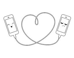 Dibujo De Amor Movil Para Colorear Dibujos Para Amigas Faciles Dibujos De Amor Dibujos Lindos De Amor