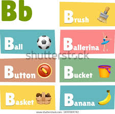 Hello friends, in this video we have presented around 30 words starting with letter b.if you find this video useful then please like and . Vector Alphabet Letter B Words Pictures Stock Vector Royalty Free 1499989742 Shutterstock