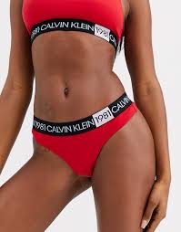 Calvin klein collection show moving to tribeca. Calvin Klein Bold 1981 Roter Tanga Mit Logo Asos