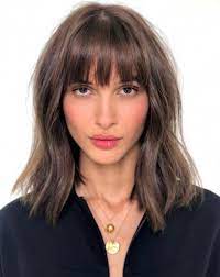 Mane Addicts Clever Instagram Captions For All Your Brunette Hair Posts Mane Addicts Short Hair With Bangs Hair Styles Aesthetic Hair