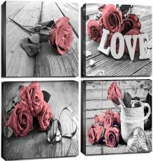 Choose your favorite pink rose designs and purchase them as wall art, home decor, phone cases, tote bags, and more! Amazon Com Bedroom Decor Pink Rose Canvas Wall Art Black And White Flower Prints Picture Aesthetic Floral Paintings 4pcs Sets Accessories Modern Teen Girls Gift Office Bathroom Living Room Kitchen Artwork 8x8 Posters