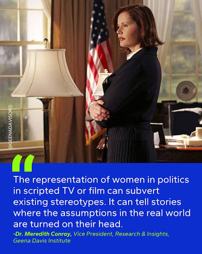 When Geena Davis famously portrayed President Mackenzie ...