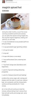 Magic Spiced Hot Cocoa Kitchen Witch Recipes Tea Recipes Food