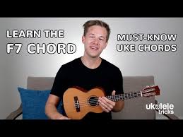 how to play an f7 chord on ukulele youtube