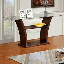 Get set for glass table at argos. Columba Glass Top Sofa Table In Burnished Cherry Xiorex