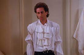 Jerry appears on today wearing a silly shirt; Seinfeld 25 Years Later And Puffy Shirts Are Still Not In Style