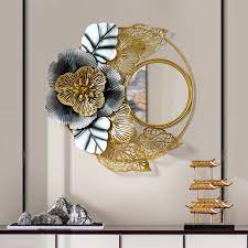Big Home Wall Plaque Morden Desigh 3d Wall Hanging Mirror Decorative Mirror Home Livingroom Wall C Metal Flower Wall Art Flower Wall Decor Metal Wall Art Decor