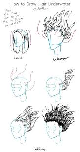 How To Draw Hair Underwater Jeyram Anime Drawings Sketches Anime Drawings Sketches Hair In The Wind How To Draw Hair