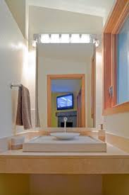 Keep heavy and large pieces at the end of the bathroom. 3 X6 Powder Room Need Ideas
