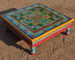 This painted one that looks so pristine. Hand Painted Coffee Table