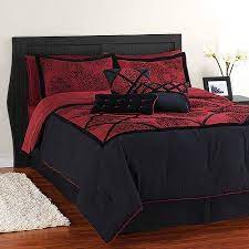 Hometrends King Amaryllis Comforter Set 4 Piece Red Bedroom Comforter Sets Bedroom Red Comfortable Bedroom