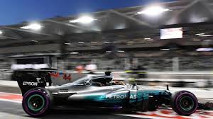 Lewis Hamilton Mercedes Benz F1 W08 Hybrid Practice At Yas Marina Circuit Abu Dhab Friday 24 November 2017